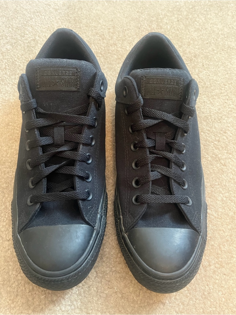 Converse Chuck Taylor All Star Low Monochrome Black Sneakers Men’s 10 EU 44
